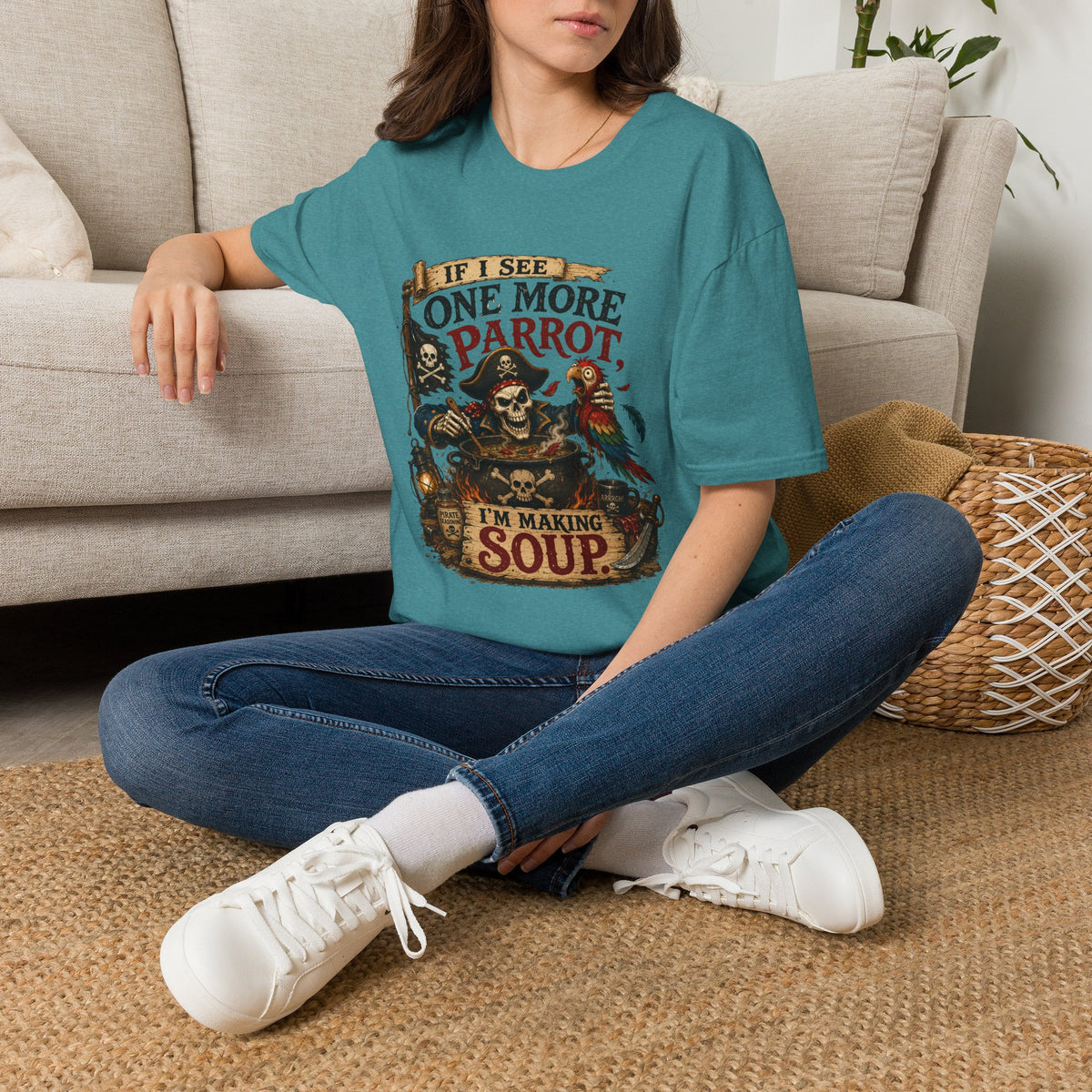 If I See One More Parrot I’m Making Soup Pirate T-Shirt