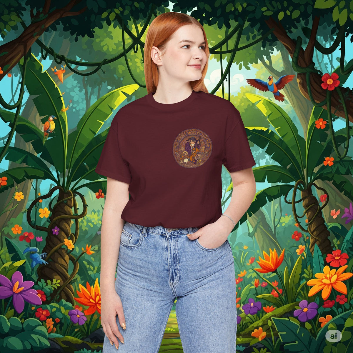 Vintage Style Fat Tony and the Chunky Monkey Trio Shirt - Retro Band Tee
