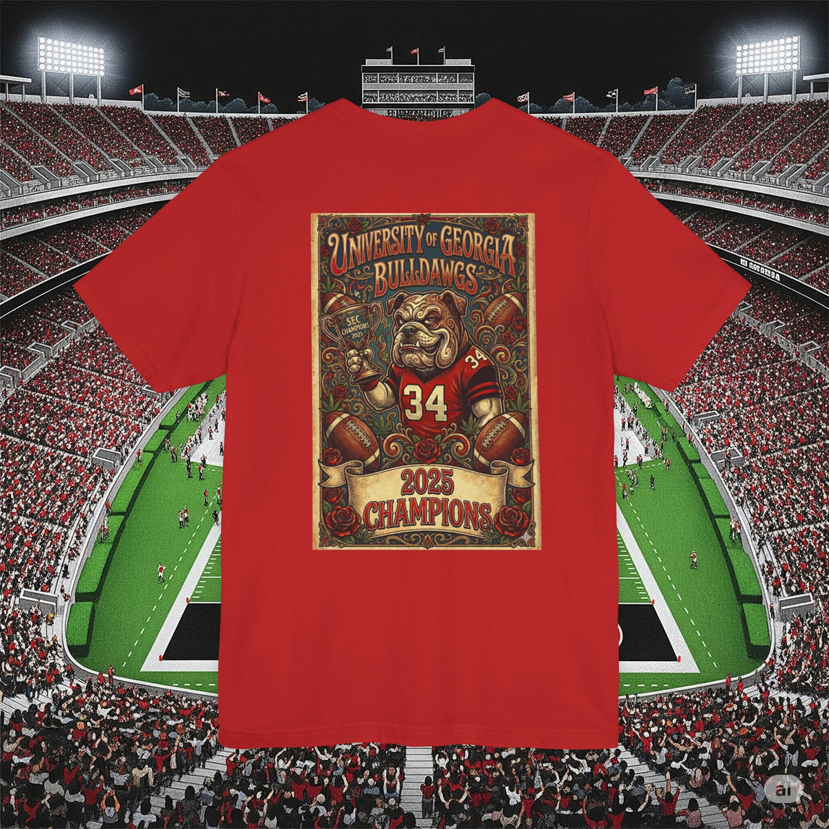 Georgia Bulldogs 2025 SEC Champions T-Shirt