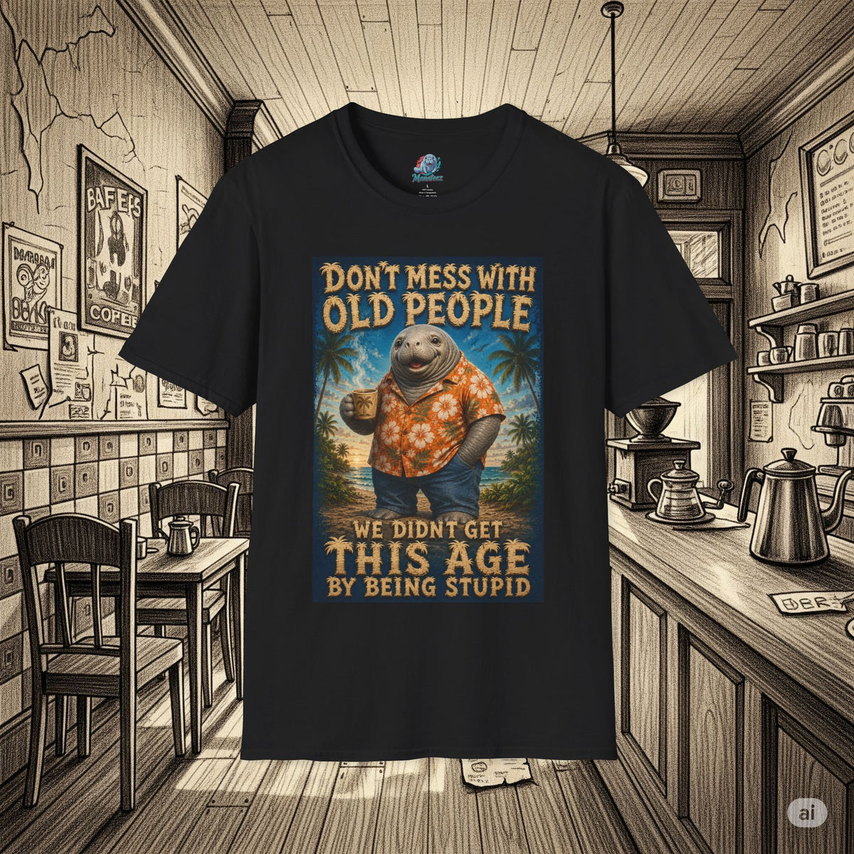 Don’t Mess With Old People Funny Vintage T-Shirt