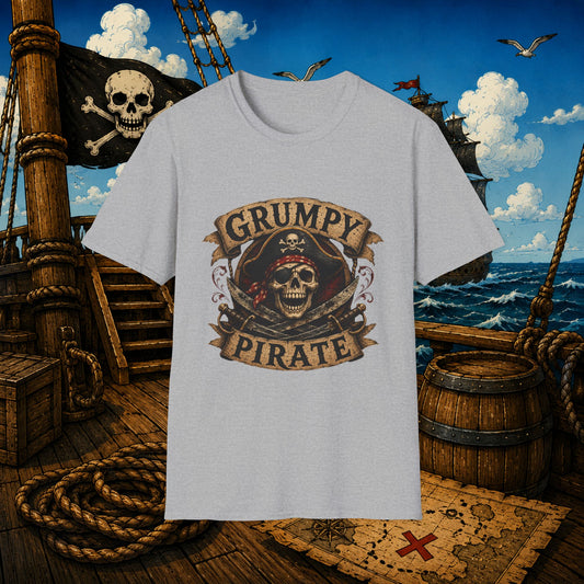 Grumpy Pirate Skull T-Shirt