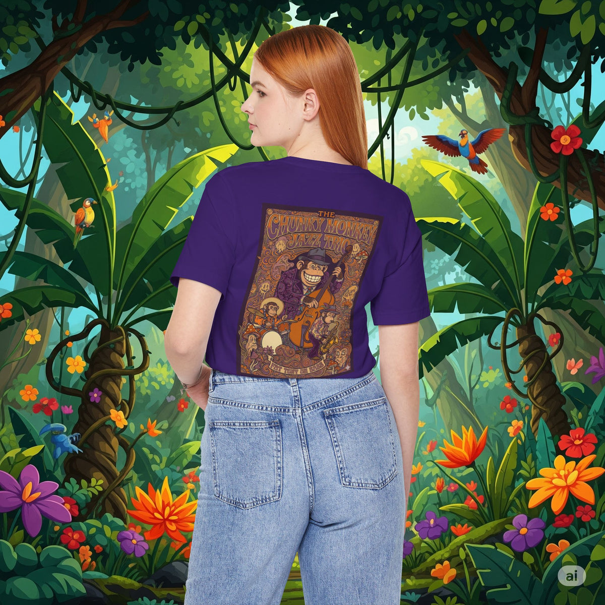 Vintage Style Fat Tony and the Chunky Monkey Trio Shirt - Retro Band Tee