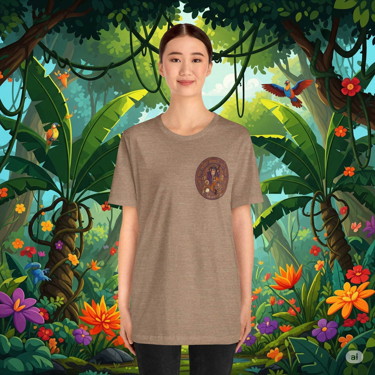 Vintage Style Fat Tony and the Chunky Monkey Trio Shirt - Retro Band Tee