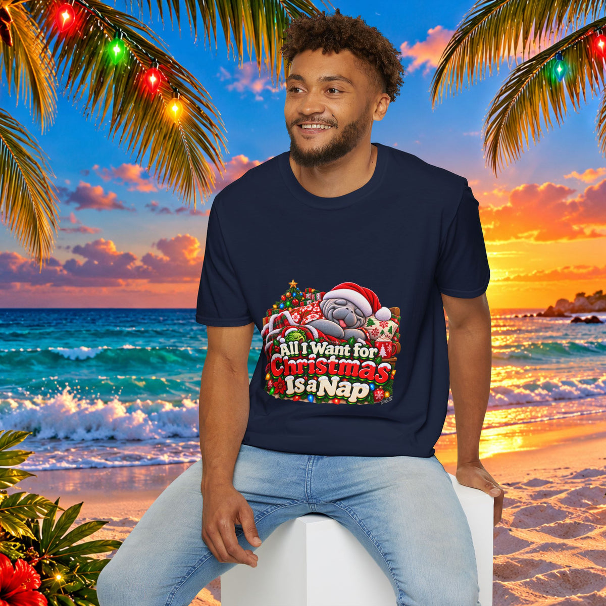 All I Want for Christmas Is a Nap Christmas T-Shirt