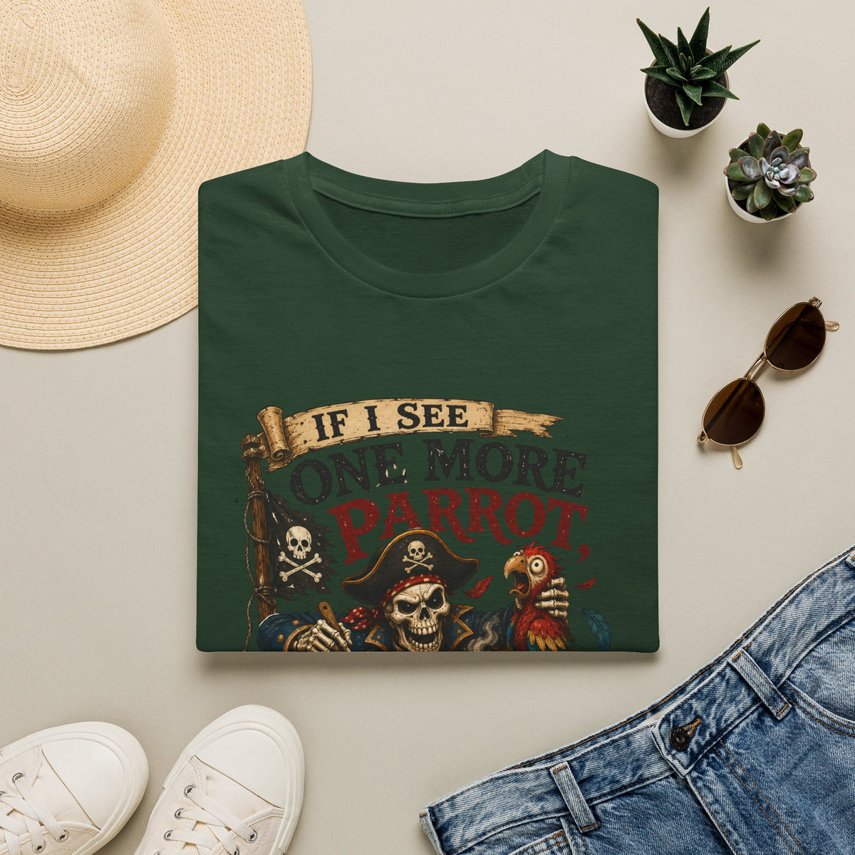 If I See One More Parrot I’m Making Soup Pirate T-Shirt