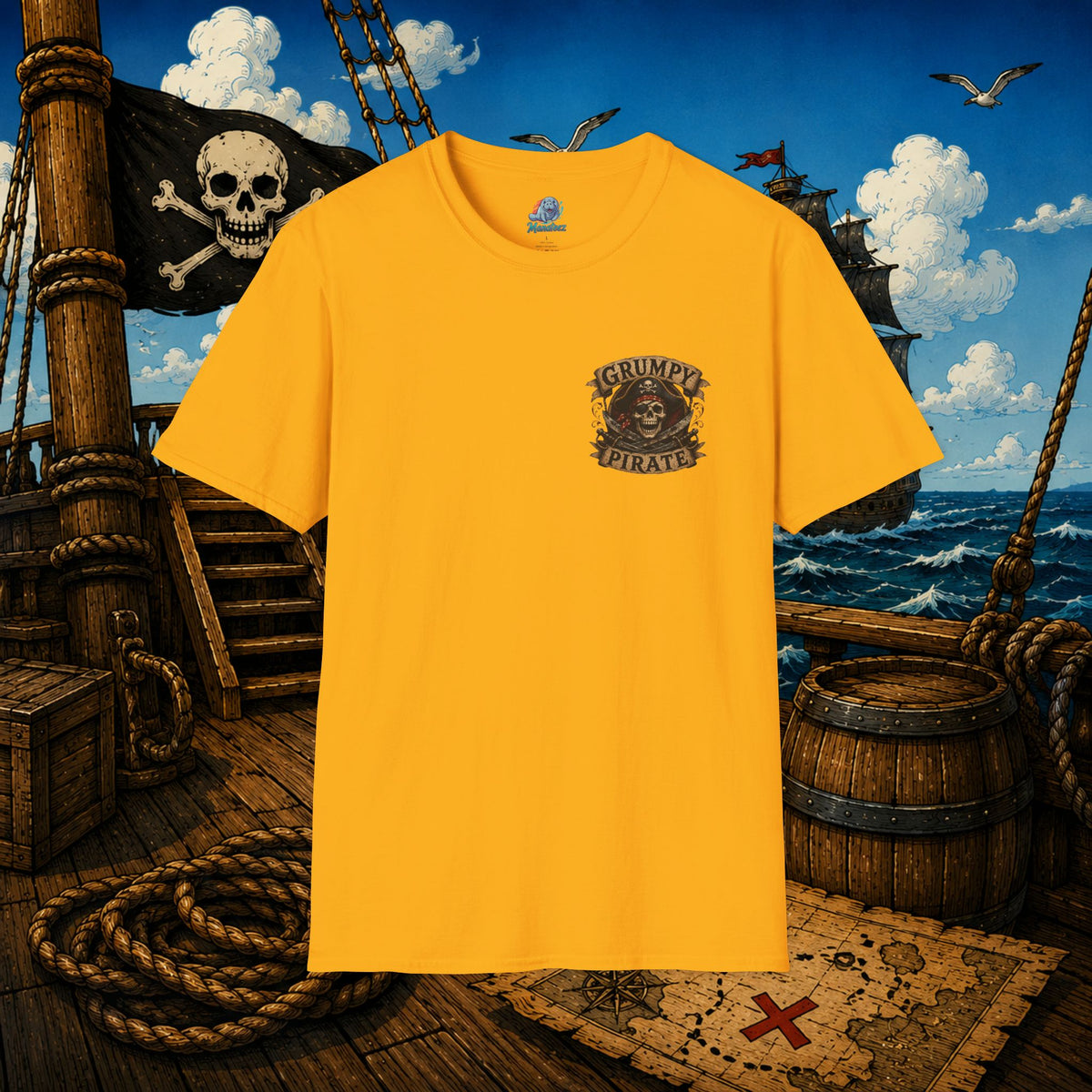 Vintage Pirate Limited Edition – Funny Aging Pirate Skeleton T-Shirt | Old Pirate Humor Tee