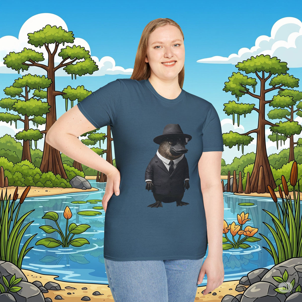 Classy Platypus Softstyle T-Shirt