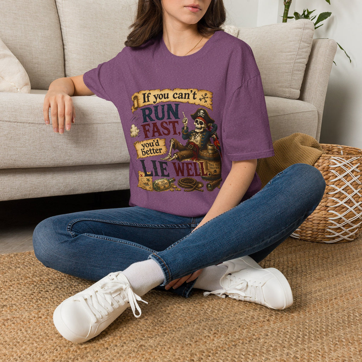 Run Fast, Lie Well Pirate T-Shirt