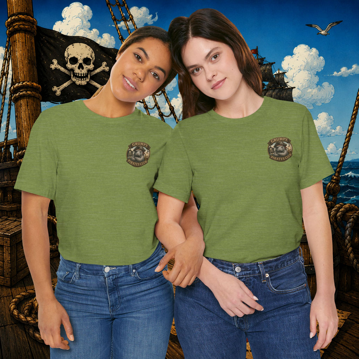 Grumpier Than a Manatee Without Snacks | Funny Pirate Manatee T-Shirt