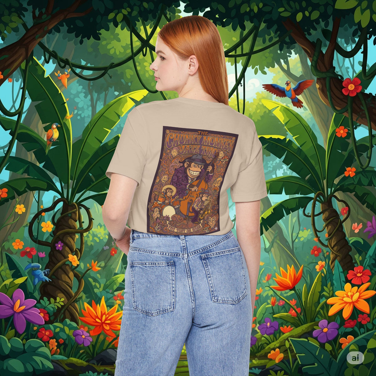 Vintage Style Fat Tony and the Chunky Monkey Trio Shirt - Retro Band Tee