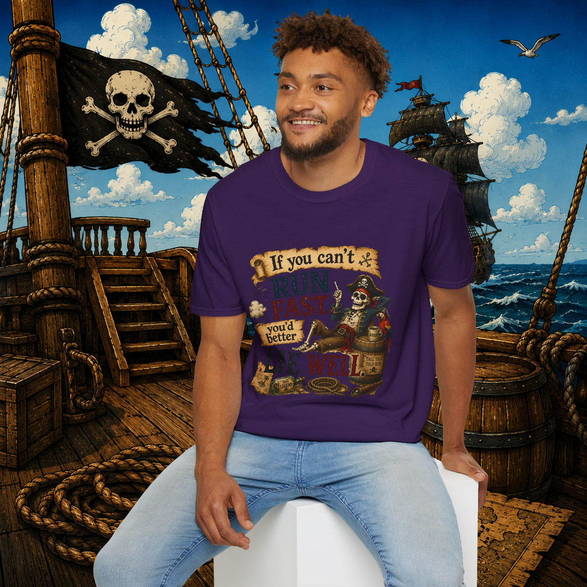 Run Fast, Lie Well Pirate T-Shirt