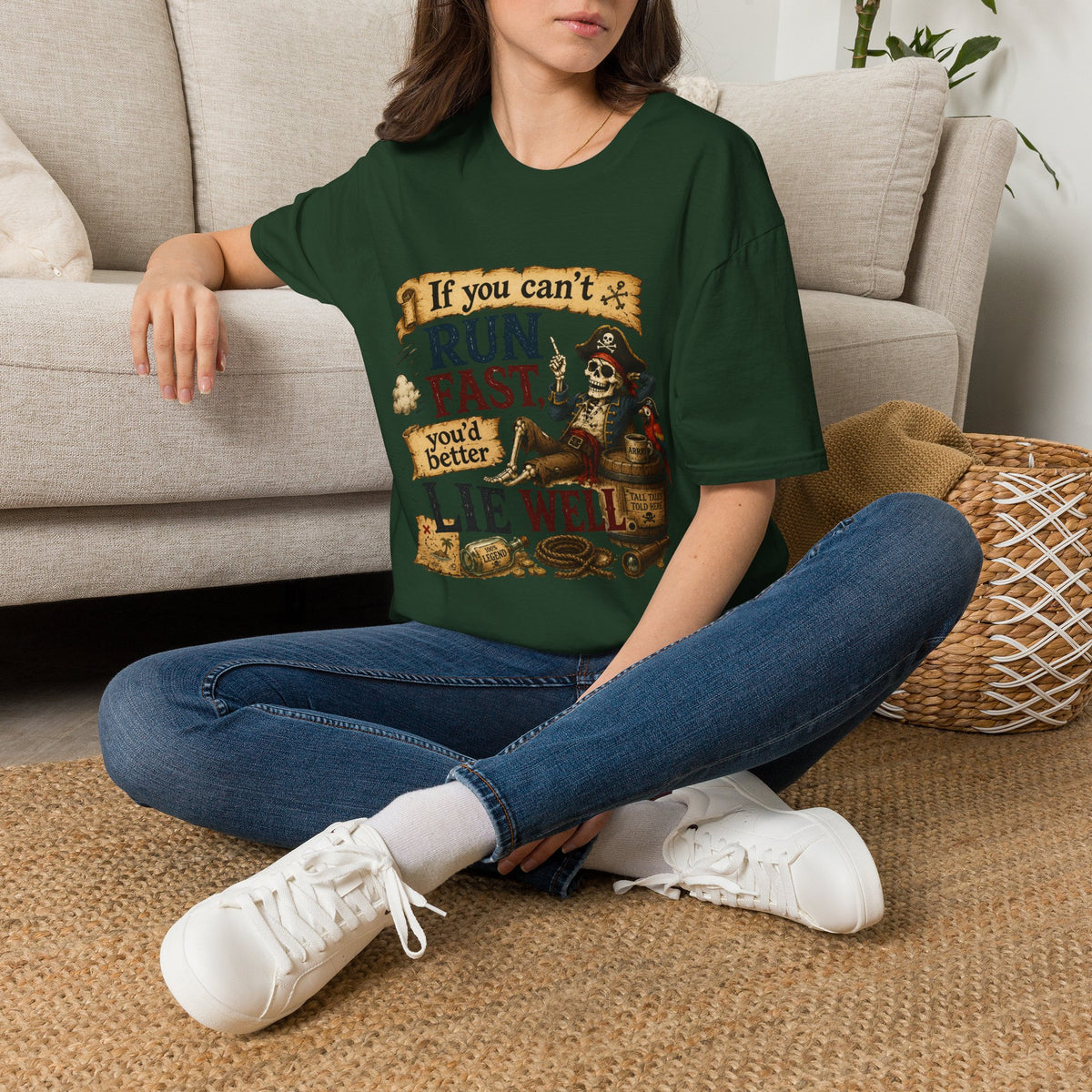 Run Fast, Lie Well Pirate T-Shirt