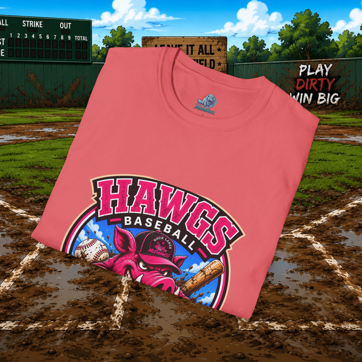 Hawgs Baseball “If You Ain’t Dirty, You Ain’t Tryin’” T-Shirt