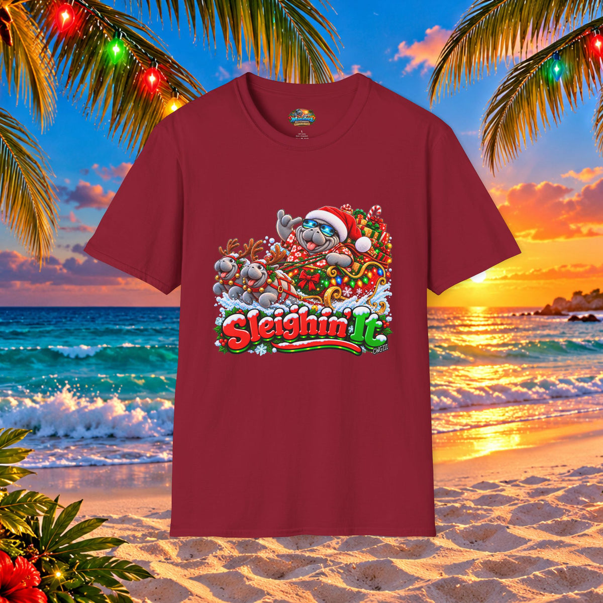 Sleighin’ It Christmas Holiday T-Shirt