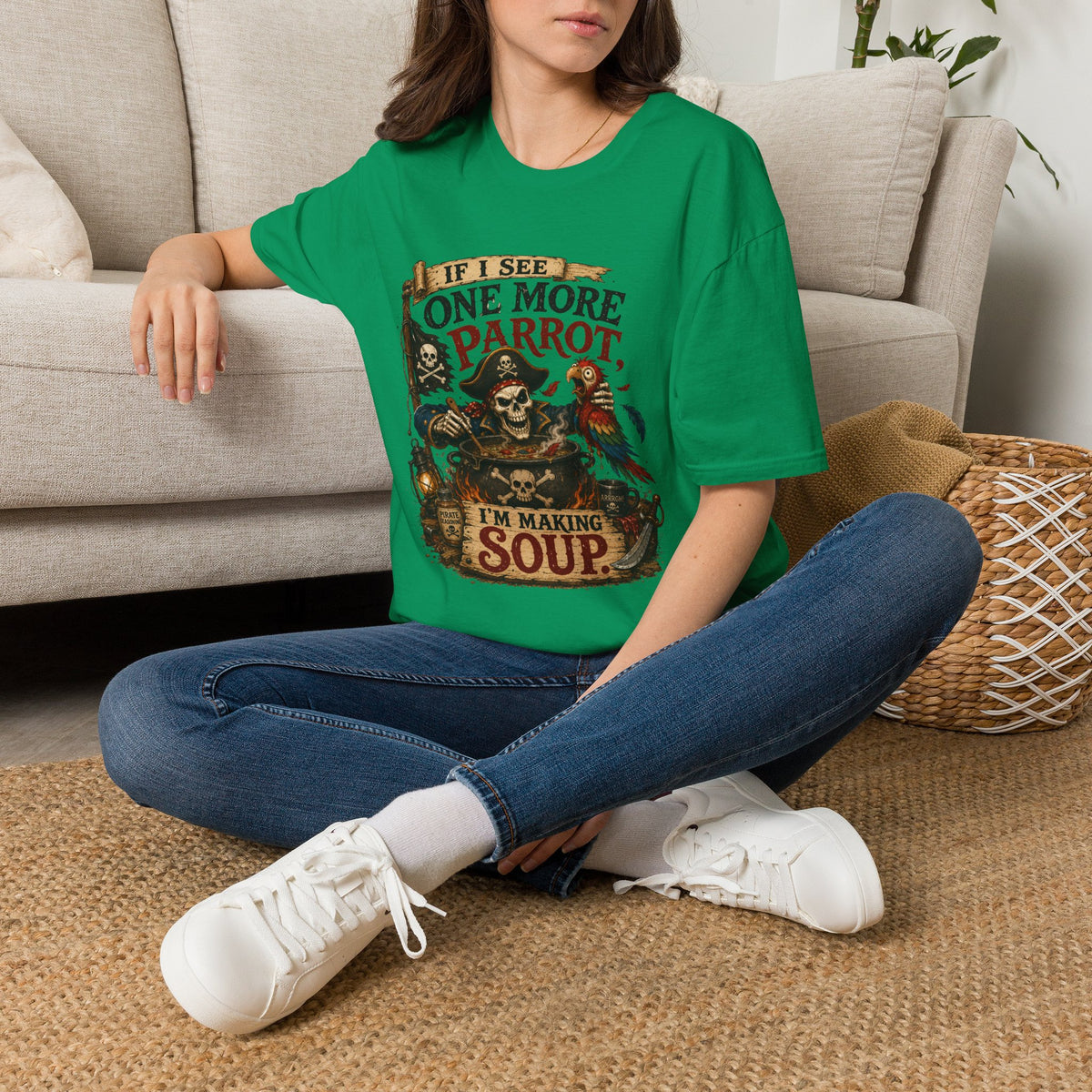 If I See One More Parrot I’m Making Soup Pirate T-Shirt