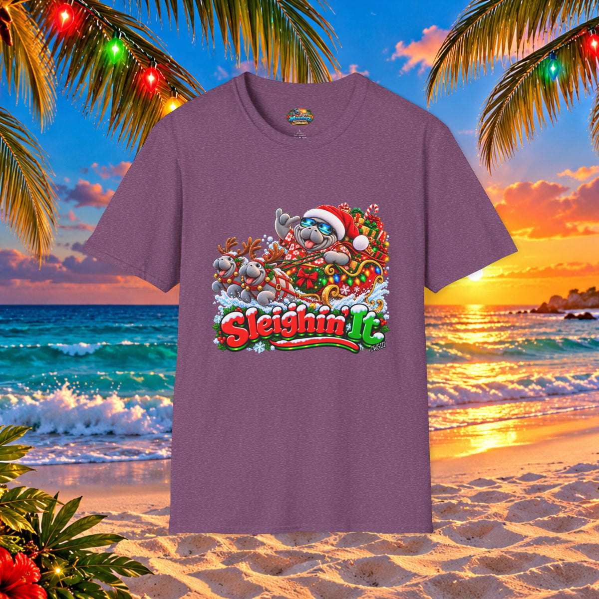 Sleighin’ It Christmas Holiday T-Shirt