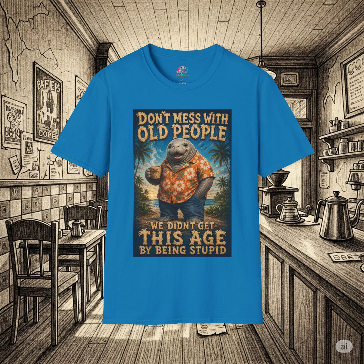 Don’t Mess With Old People Funny Vintage T-Shirt
