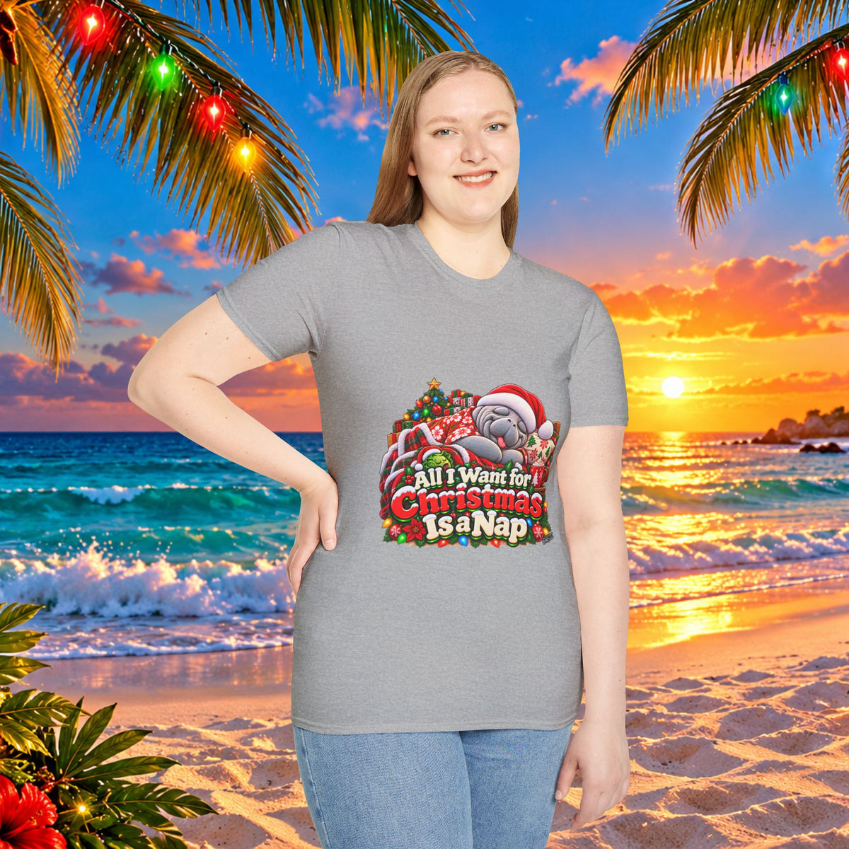 All I Want for Christmas Is a Nap Christmas T-Shirt