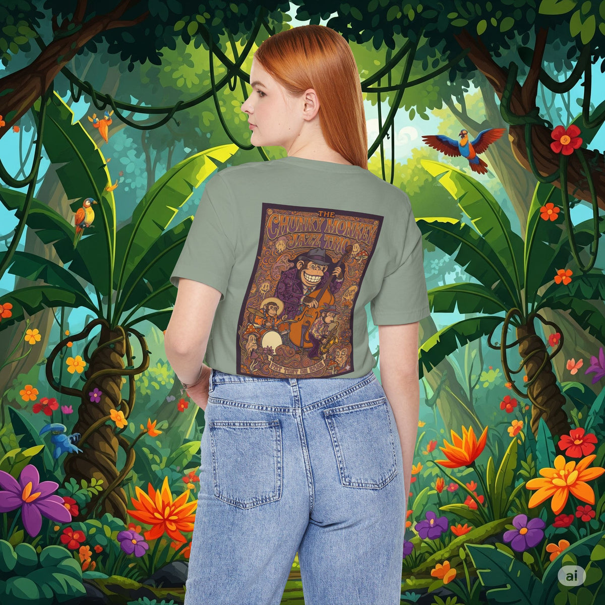 Vintage Style Fat Tony and the Chunky Monkey Trio Shirt - Retro Band Tee