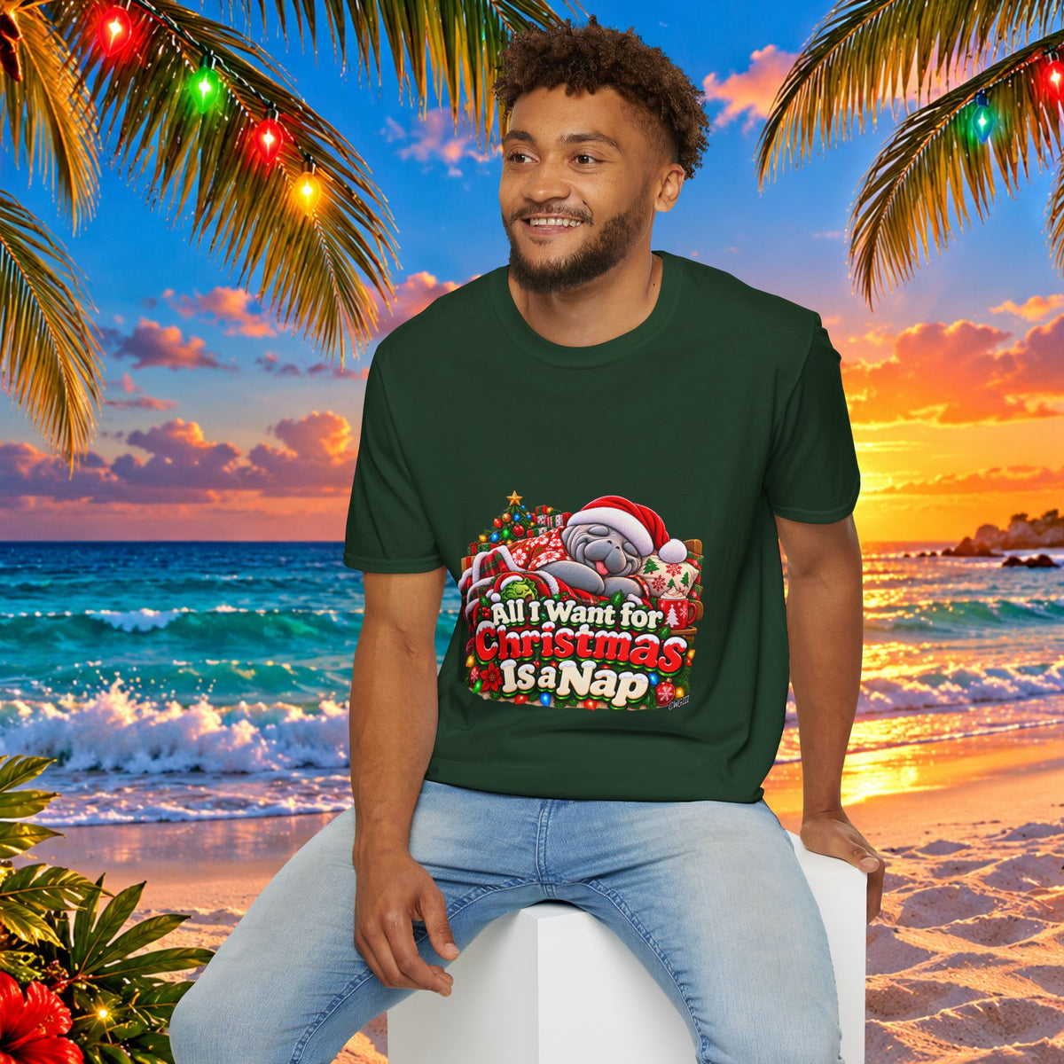 All I Want for Christmas Is a Nap Christmas T-Shirt