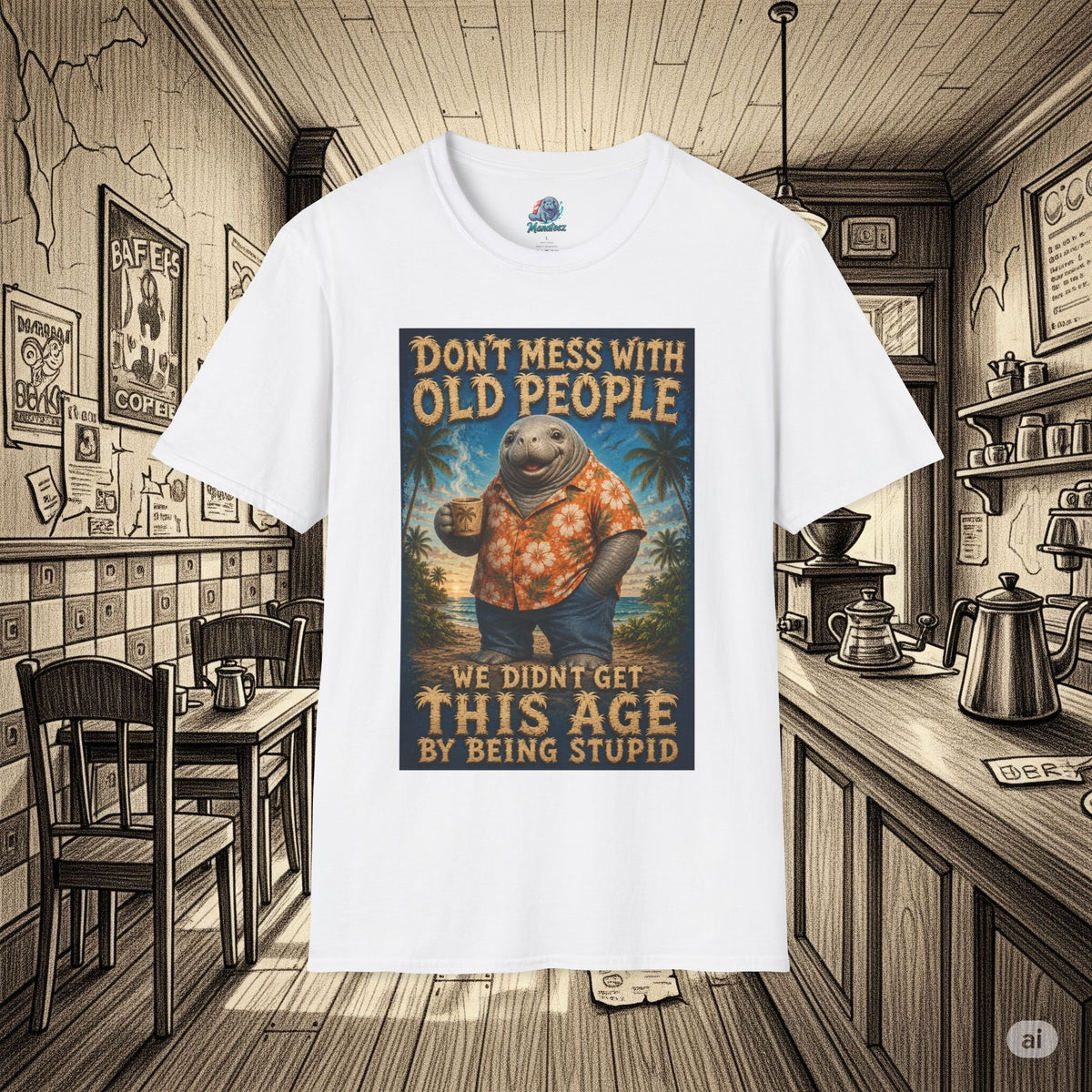 Don’t Mess With Old People Funny Vintage T-Shirt