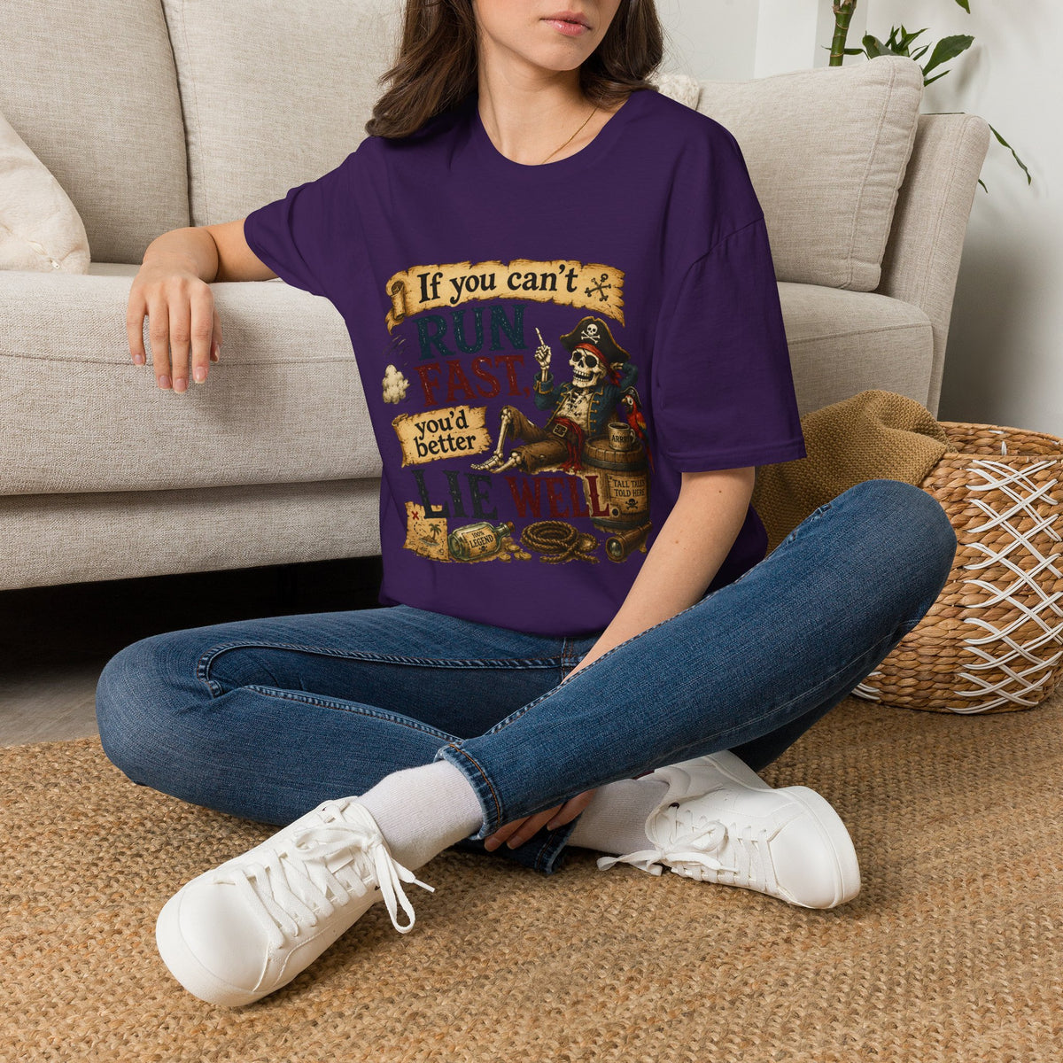 Run Fast, Lie Well Pirate T-Shirt
