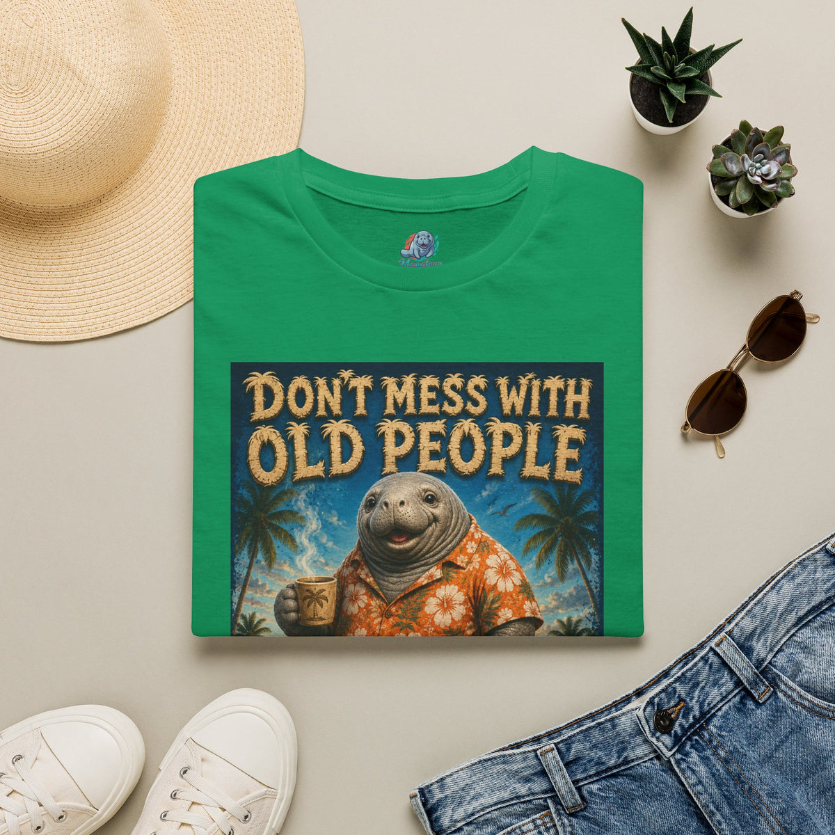 Don’t Mess With Old People Funny Vintage T-Shirt