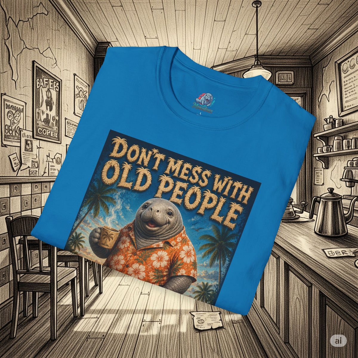 Don’t Mess With Old People Funny Vintage T-Shirt