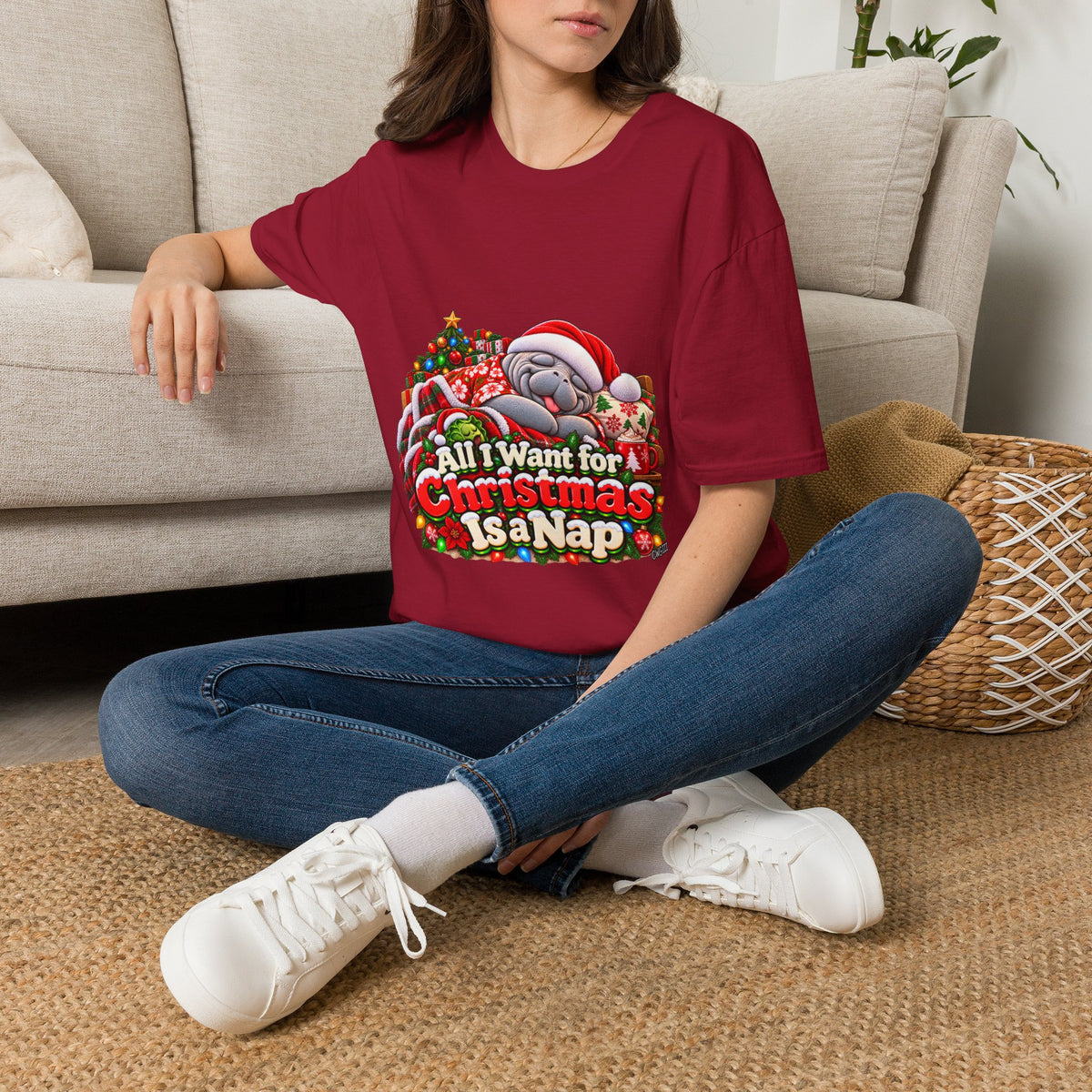 All I Want for Christmas Is a Nap Christmas T-Shirt