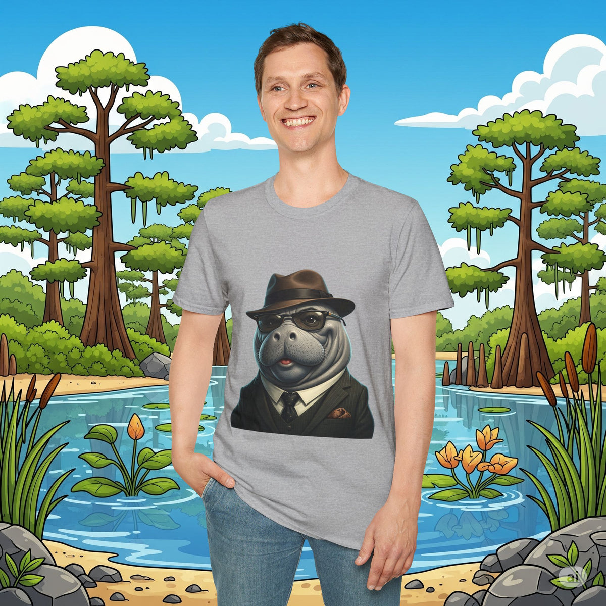 Classy Manatee  Collection Softstyle T-Shirt