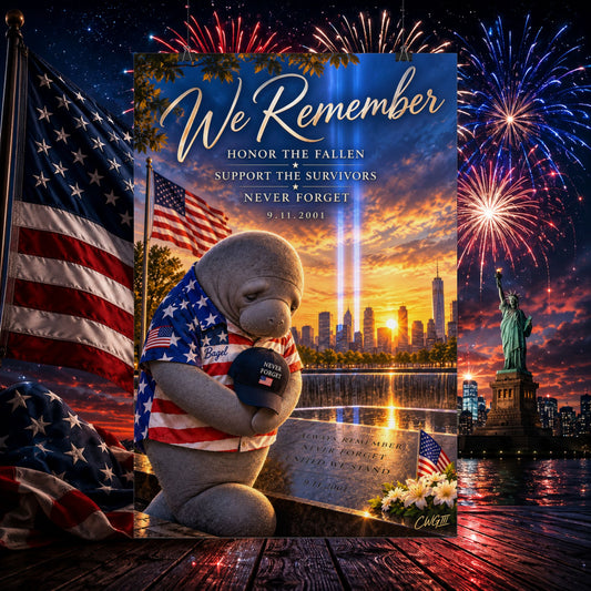 We Remember 9/11 Memorial Rolled Poster