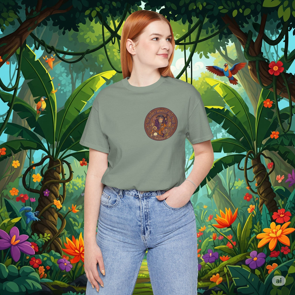 Vintage Style Fat Tony and the Chunky Monkey Trio Shirt - Retro Band Tee