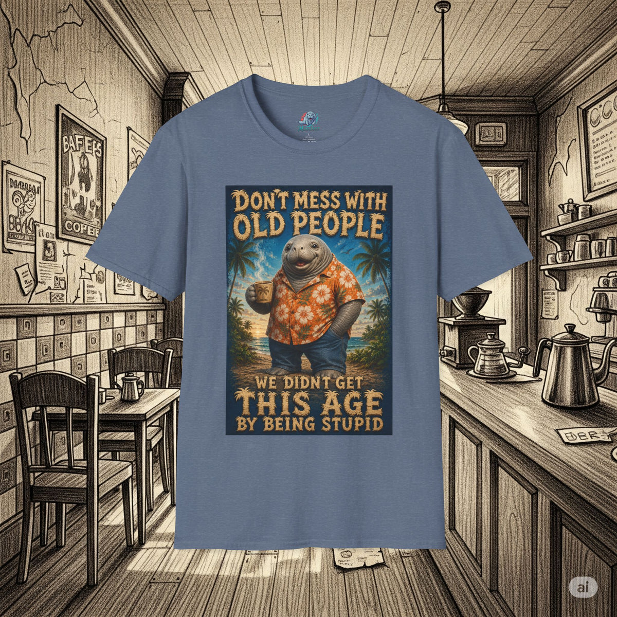 Don’t Mess With Old People Funny Vintage T-Shirt