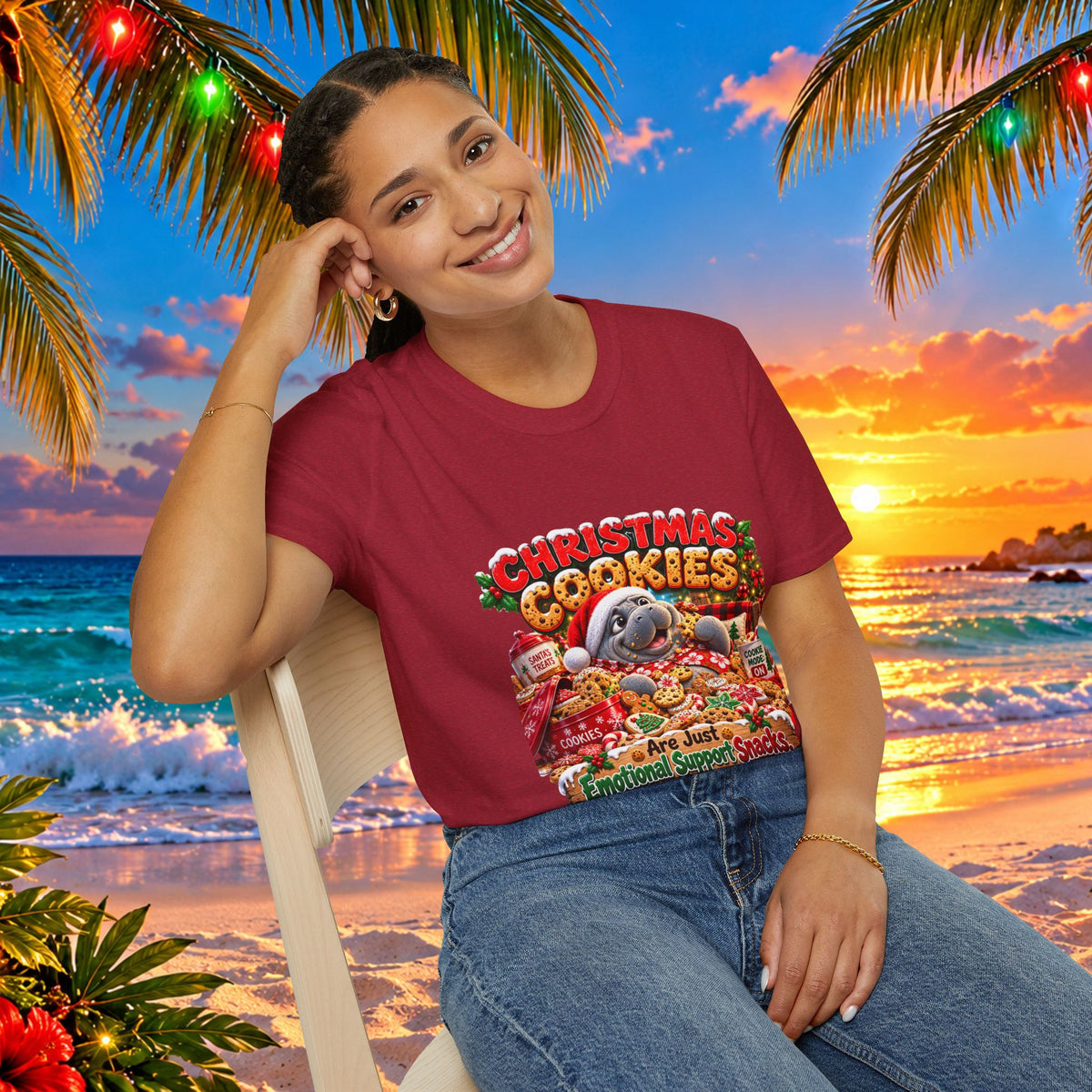Christmas Cookies Emotional Support Snacks T-Shirt
