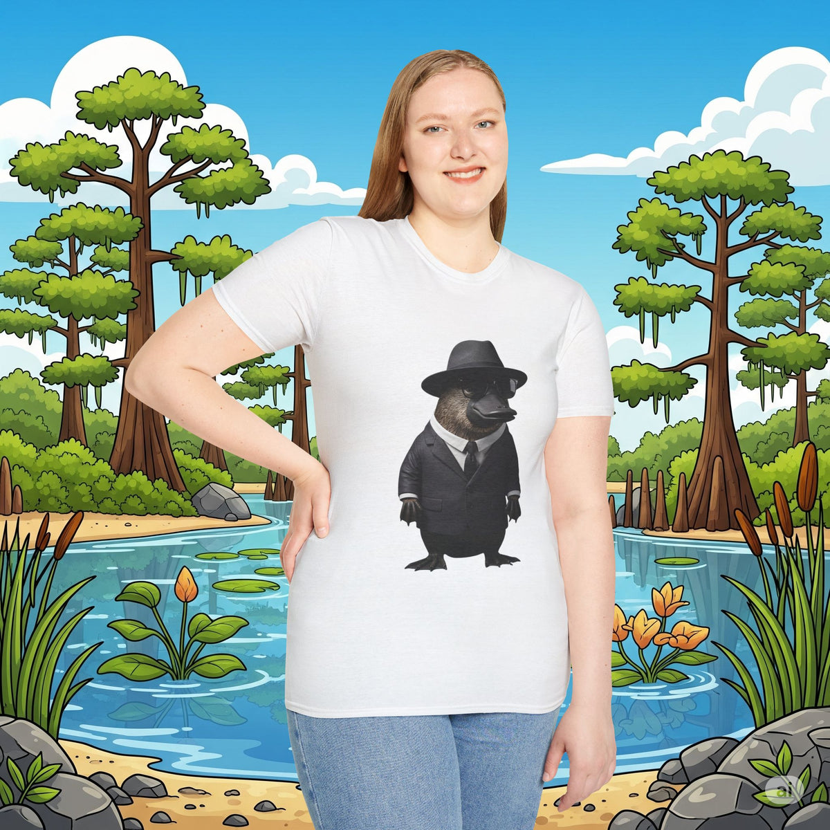 Classy Platypus Softstyle T-Shirt