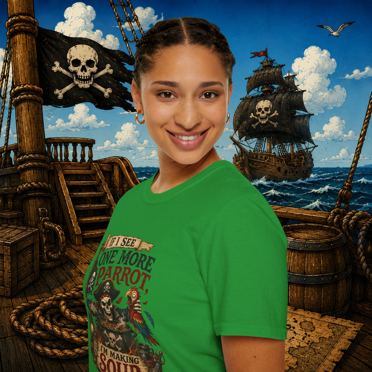 If I See One More Parrot I’m Making Soup Pirate T-Shirt
