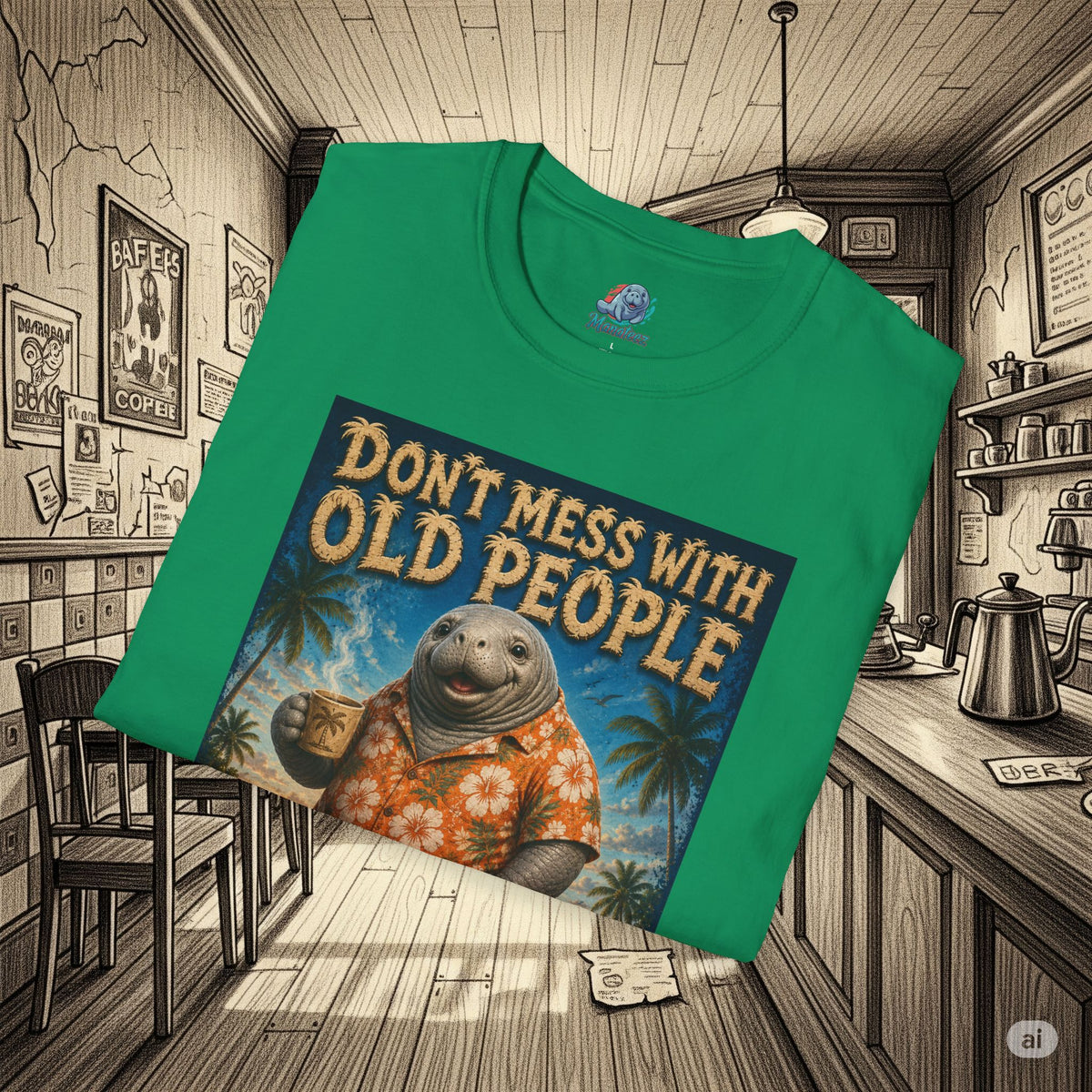 Don’t Mess With Old People Funny Vintage T-Shirt