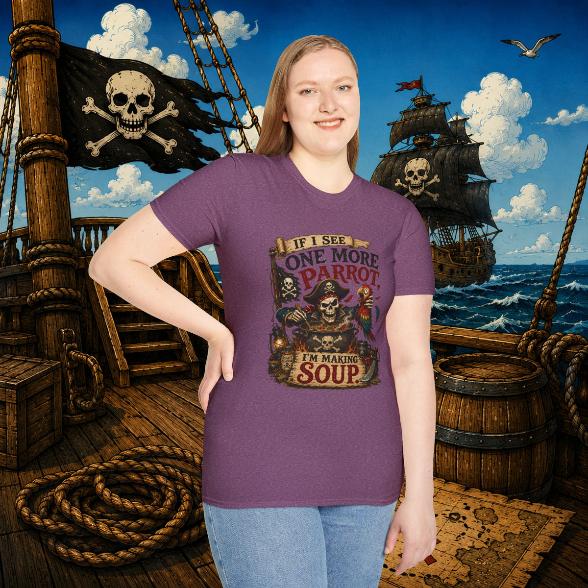 If I See One More Parrot I’m Making Soup Pirate T-Shirt