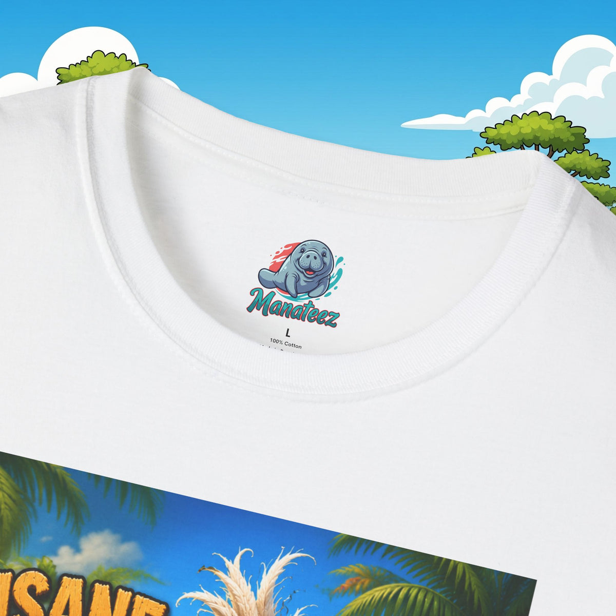 Insane Is Such a Mean Word I Prefer Mentally Creative Funny Duck Shirt | Crazy Ostrich Hawaiian Tee   Background
