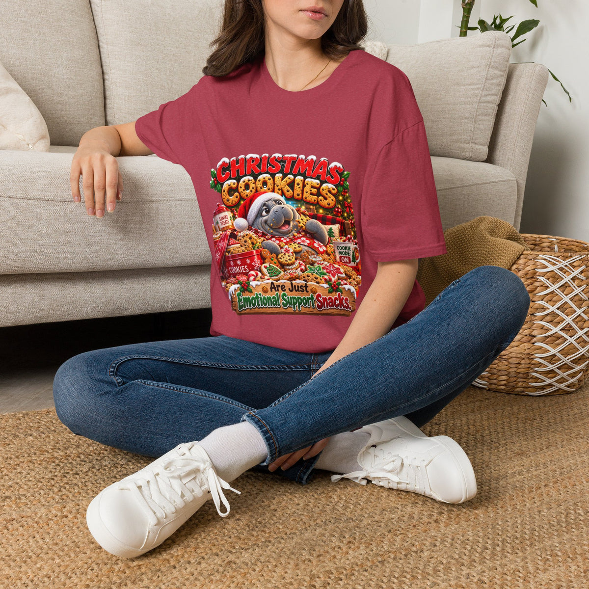 Christmas Cookies Emotional Support Snacks T-Shirt