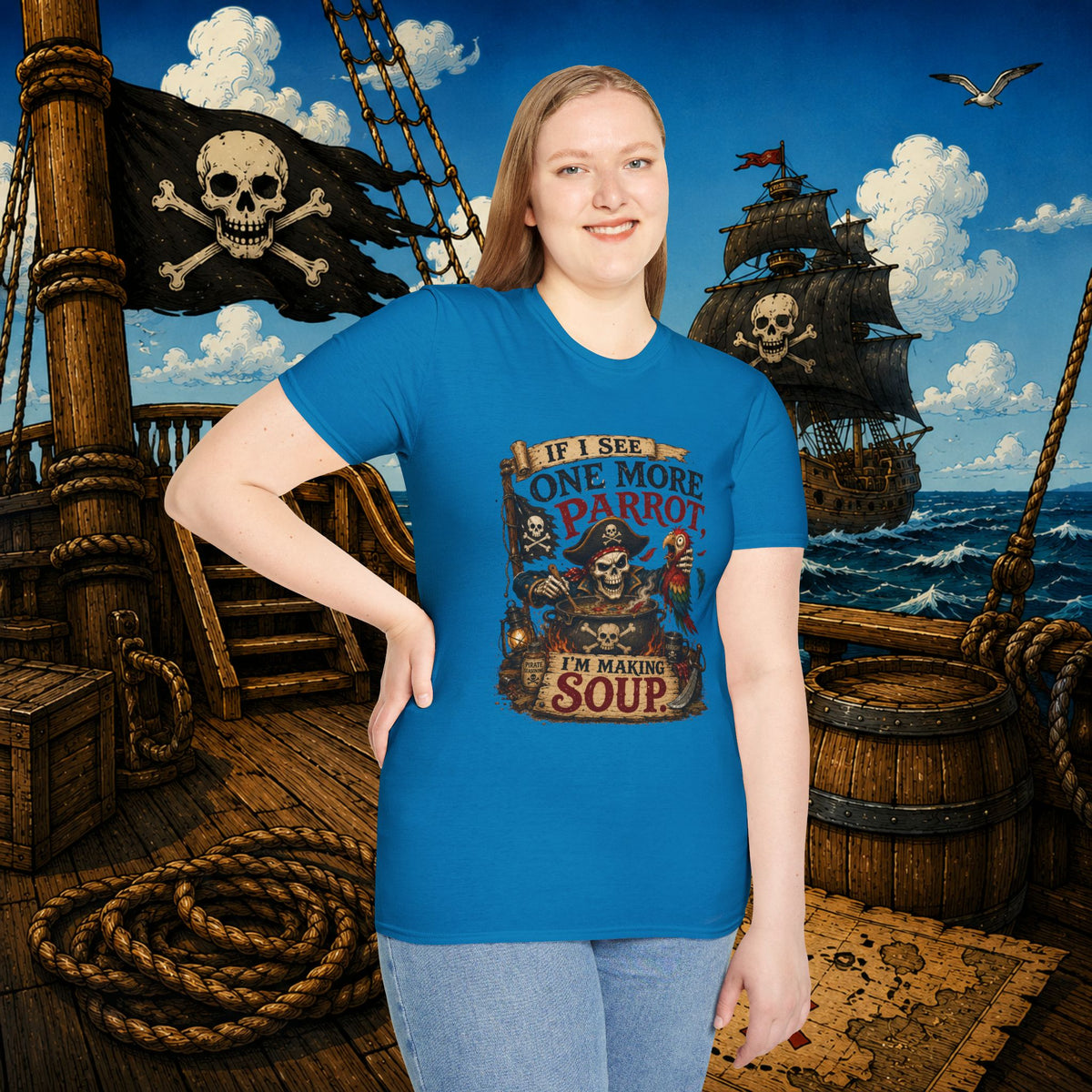If I See One More Parrot I’m Making Soup Pirate T-Shirt