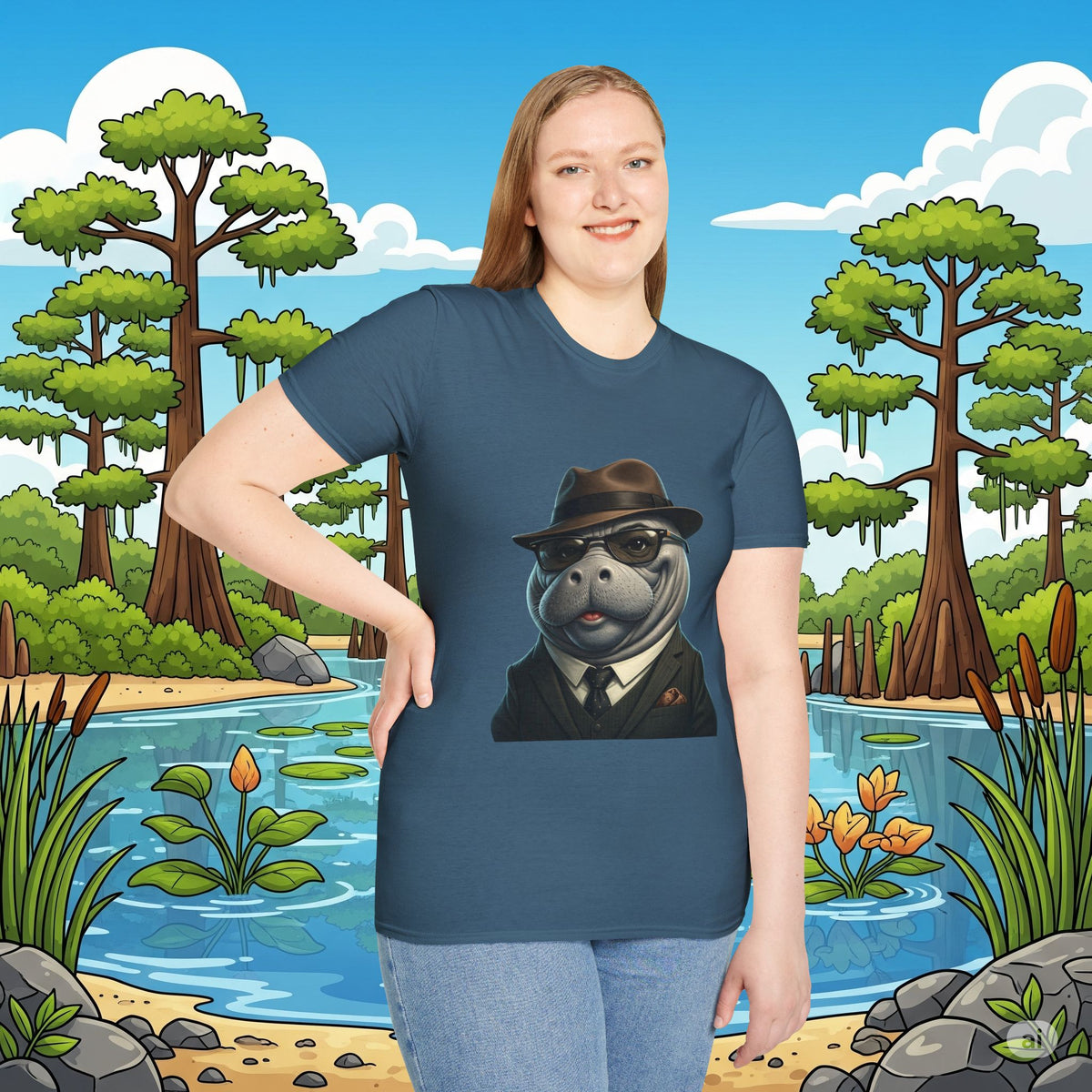 Classy Manatee  Collection Softstyle T-Shirt