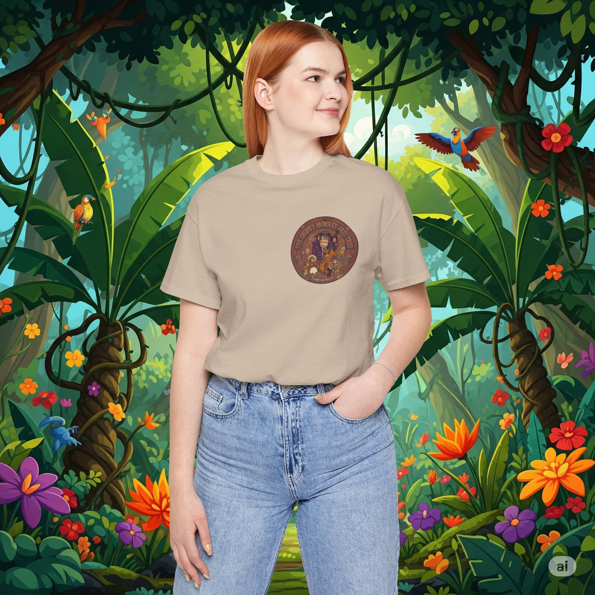 Vintage Style Fat Tony and the Chunky Monkey Trio Shirt - Retro Band Tee