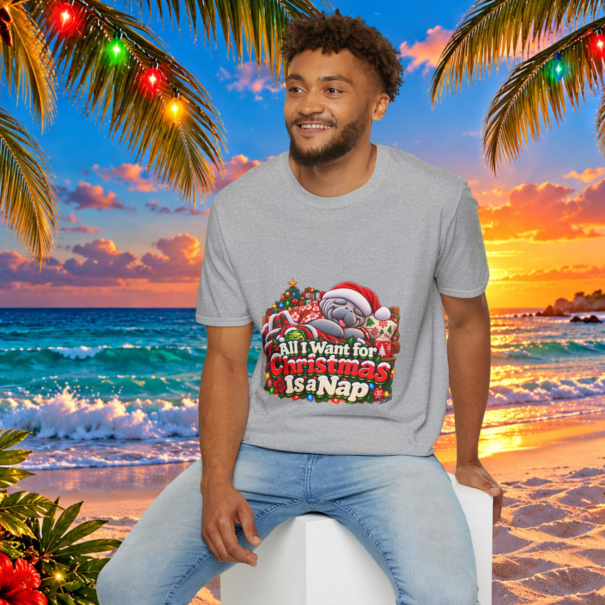 All I Want for Christmas Is a Nap Christmas T-Shirt