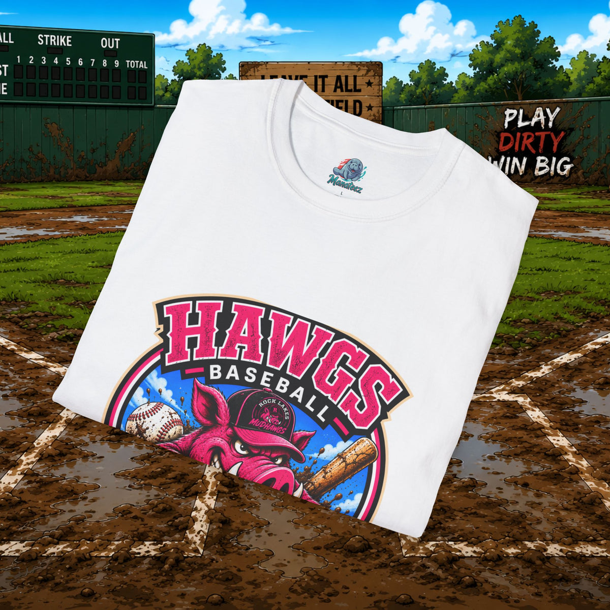 Hawgs Baseball “If You Ain’t Dirty, You Ain’t Tryin’” T-Shirt