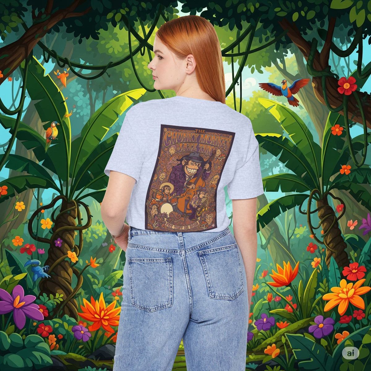 Vintage Style Fat Tony and the Chunky Monkey Trio Shirt - Retro Band Tee