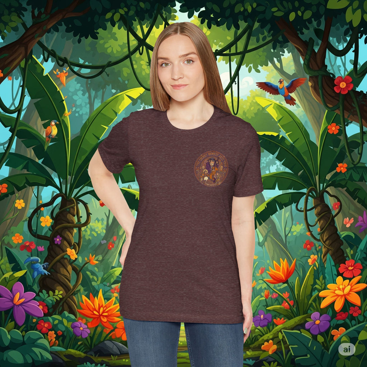 Vintage Style Fat Tony and the Chunky Monkey Trio Shirt - Retro Band Tee