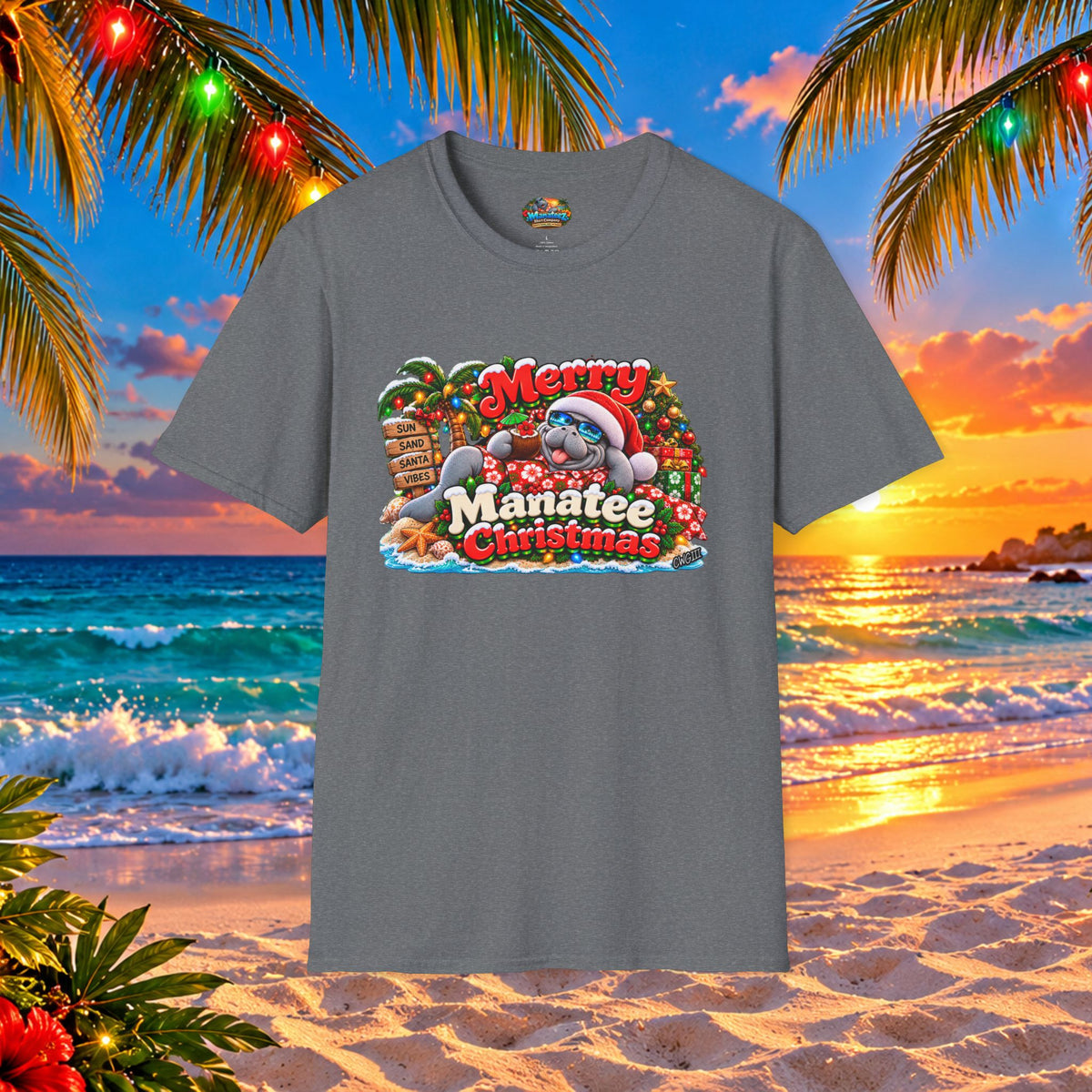 Merry Manatee Christmas T-Shirt