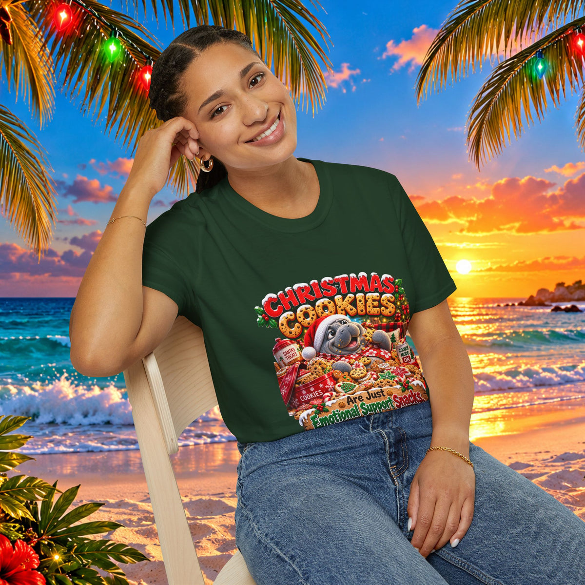 Christmas Cookies Emotional Support Snacks T-Shirt