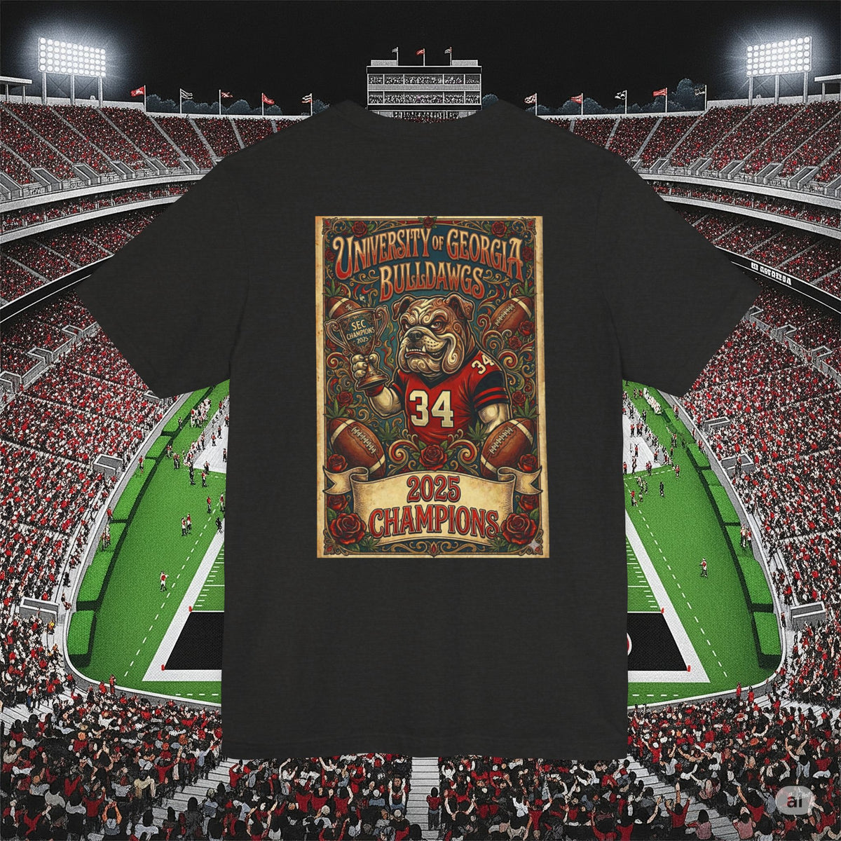 Georgia Bulldogs 2025 SEC Champions T-Shirt